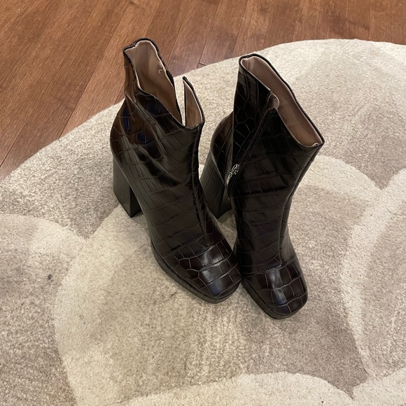 Brown platform boots - Picture 3 of 4